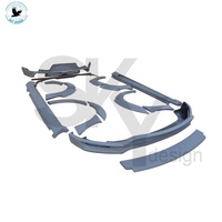 Kit de carrosserie de pare-chocs de voiture pour Porsche Macan HM style lèvre avant diffuseur arrière jupes latérales spoiler arrière