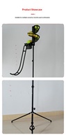 Machine de lancer automatique de balles de pickleball pour un joueur, entraîneur de swing, équipement d'entraînement de tennis pour enfants et débutants, capacité 12 balles