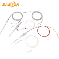 Cable blindado flexible forma de L sensor de temperatura industrial termopar sonda tipo K