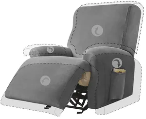 Velvet Recliner Cover Split Design Massage Lazy Boy Stuhl bezug Liege Single Couch Sofa Schon bezug Sessel bezüge