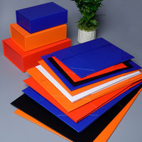 Boîte cadeau pliable à couvercle rabattable, fermeture magnétique, carton rigide épaissi, impression de logo quadricolore, fabrication chinoise