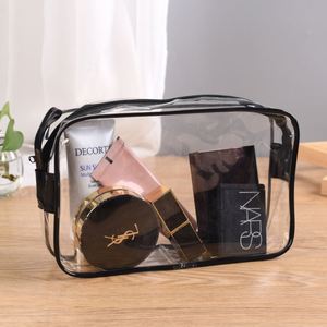 Custom Small PVC <b>Transparent</b> Storage <b>Bag</b> Clear <b>Makeup</b> Tote Kit with Plastic Zipper for Cosmetic & Jewelry Items - Product Image 6