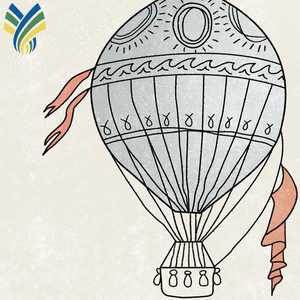 Papier peint mural pour chambre d'enfant, <span class=keywords><strong>ballon</strong></span> à air chaud géométrique moderne, imperméable et antistatique - Product Image 4