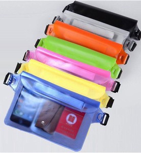 Unisex <strong>2</strong>-Pack Sport Dry Bag with Zipper Closure Waterproof Phone Pouch Adjustable Waist Strap Screen Touchable Letter Pattern - Product Image 4