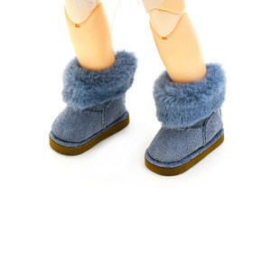 Chaussures de poupée 1/6, <span class=keywords><strong>bottes</strong></span> de neige pour poupées <span class=keywords><strong>en</strong></span> coton de 20 cm, <span class=keywords><strong>bottes</strong></span> d'hiver - Product Image 1