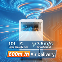 Refroidisseur d'air évaporatif portable personnel pour intérieur, maison et extérieur, refroidisseur d'air solaire DC pour le désert