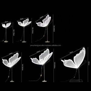 Phổ biến bướm lớn trắng ấm trắng dẫn ánh sáng đường dẫn dẫn bướm trang trí ánh sáng ma thuật bay bướm - Product Image 3