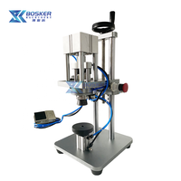 Petite Machine à sceller les bouteilles de parfum de bureau, Machine à sertir pneumatique, meilleure vente BSK-QZ01