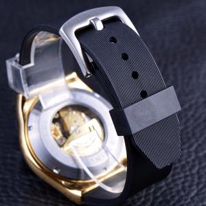 Montre mécanique automatique Winner SLZa90 Classic Sports Series avec dos transparent et cadran en verre Design ajouré - Product Image 3