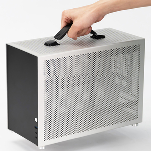 Boîtier d'ordinateur ZZEW/ZZAW D3 <span class=keywords><strong>Mini</strong></span> <span class=keywords><strong>ITX</strong></span> en aluminium pour alimentation MATX/<span class=keywords><strong>ATX</strong></span>/SFX et cadre de refroidissement par eau 280 avec poignée - Product Image 4