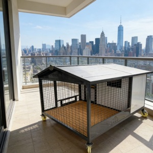 Nichoir extérieur en bois de cèdre - Arôme naturel qui repousse les puces pour le confort des animaux de compagnie dans le jardin - Product Image 5