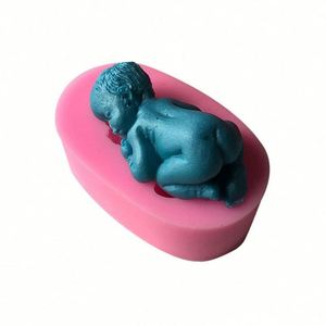 Herramientas para Decoración de Pasteles, Moldes de Silicona para Chocolate, Fondant, Repostería, Jabón, Arcilla, Resina, Diseño de Bebé Dormido, OEM/ODM - Product Image 3