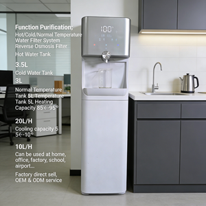 Distributeur d'eau chaude et froide autonome OEM avec purificateur, facile à utiliser, prêt à l'emploi à domicile – Obtenez de l'eau chaude, froide et tiède. Profitez de Inst - Product Image 1