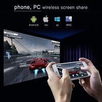 Le projecteur DLP HD Android le plus compact, 150 lumens ANSI, meilleure qualité, vidéo intelligente WIFI pour son stéréo HIFI