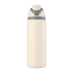 Gourde isotherme en acier inoxydable grande capacité 2 en 1, tasse de voyage, bouteille d'eau portable pour le sport et les activités de plein air - Product Image 4