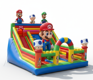 Château gonflable combiné avec toboggan <span class=keywords><strong>Mario</strong></span>, châteaux gonflables avec toboggan, maison de rebond <span class=keywords><strong>Mario</strong></span>, aire de jeux gonflable en plein air pour enfants - Product Image 2