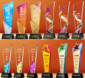 Trophée en cristal de diamant 2026 avec logo gravé / Trophée en cristal de diamant transparent / Récompense en cristal en forme de diamant pour cadeau d'affaires - Product Image 4