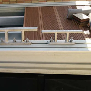 Panneau de terrasse extérieur <span class=keywords><strong>en</strong></span> WPC, panneau de passerelle 3D embossé <span class=keywords><strong>en</strong></span> composite bois, panneau de quai de yacht - Product Image 2