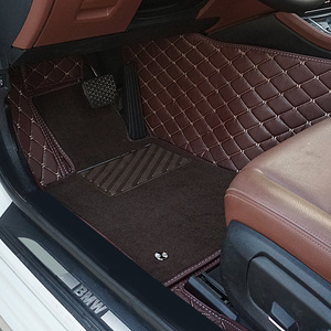 Usine personnalisée universelle de luxe en cuir 5 D voiture tapis de sol tapis pied pad 4 pièces pour HONDA/<span class=keywords><strong>TOYOTA</strong></span> - Product Image 4