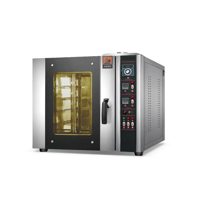 TT-GO228A-horno de convección de Gas italiano, encimera comercial de acero inoxidable, 5 cubiertas