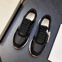Sneakers rétro en toile et daim de luxe pour hommes, style Old Money, lacets, chaussures de course décontractées