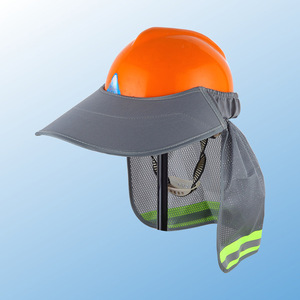 Malla <span class=keywords><strong>de</strong></span> verano parasol Sombrero duro transpirable ala completa construcción escudo reflectante cuello protector casco cubierta <span class=keywords><strong>de</strong></span> seguridad - Product Image 4