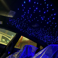 Lumière de ciel étoilé pour voiture, éclairage à fibres optiques, lampe d'ambiance, contrôle musical, éclairage de plafond RGB 16W, personnalisation de voiture DIY