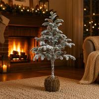 Grand sapin de Noël de table en PE réutilisable et durable de 85 cm, facile à installer pour les fêtes à la maison