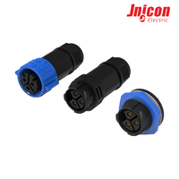 Connecteur aérospatial étanche M25 à double tête 5 broches, 20A, à courant élevé, avec broches en alliage de cuivre, IP67, prise de câblage industriel en nylon