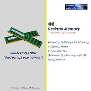 Escritorio usado ECC <span class=keywords><strong>DDR4</strong></span> 2133MHz <span class=keywords><strong>16GB</strong></span> <span class=keywords><strong>RAM</strong></span> para PC X99 X79 X58 Servidor <span class=keywords><strong>16GB</strong></span> Módulos de memoria - Product Image 2