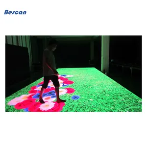 Interactive Dance Floor Led Display IP65 Full Color Interactive Programable P4.81 DJ Booth Bar Dance Floor Led Display ScreenFor Party Wedding Club