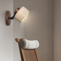 Applique Murale LED en Pierre Jaune Naturelle, Ambiance Escalier Couloir Chambre Salon, Applique Murale en Travertin Moderne Minimaliste 2026