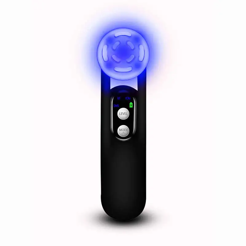 Thuisgebruik Schoonheidsapparaat Gezichtsopheffing Tool Anti Rimpel 3 Kleur Ems Led Licht Gezicht & Nek Lifting Massager