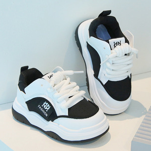 รองเท้ากีฬาเด็กฤดูใบไม้ผลิและฤดูใบไม้ร่วง รองเท้าทรง Dad Shoes สำหรับเด็กผู้ชาย รองเท้าสีขาวสำหรับเด็กผู้หญิง พื้นรองเท้านุ่ม น้ำหนักเบา เหมาะสำหรับเด็กเล็ก สวมใส่สบายทุกโอกาส - Product Image 4