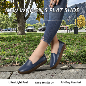 รองเท้าผู้หญิงแบบสวม สไตล์ลำลอง ใส่สบาย ระบายอากาศได้ดี น้ำหนักเบา พื้นกันลื่น วัสดุ PU เหมาะสำหรับเดิน ใส่ได้ทั้งฤดูใบไม้ผลิและฤดูร้อน - Product Image 2