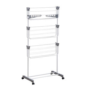 <span class=keywords><strong>Meilleur</strong></span> prix 16.5M 3 niveaux pliable blanchisserie pour trois couches porte-vêtements cintre étendoir - Product Image 5