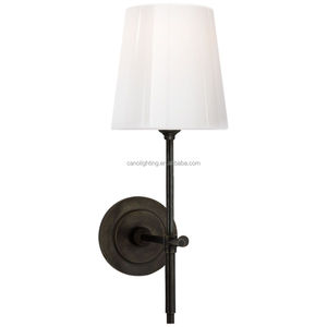 Made in China Metal Brass Linen <strong>Wall</strong> <strong>Sconce</strong> Fits Modern Bedside Table Bathroom Vanity Bathroom Decor E12 Bryant <strong>Sconce</strong> - Product Image 3