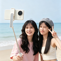 Trípode Selfie Stick 3 en 1 Feichao, 125 mm, Tamaño de Bolsillo, 140 g, Ultraligero, con Control Remoto para Teléfonos de 4 a 7 Pulgadas, Ideal para Viajes, Vlogs y Transmisiones en Vivo