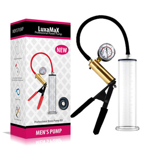 Pompe à pénis en laiton pour hommes TT-JULIE, 10 fréquences, jouets sexuels pour adultes, agrandissement, dysfonction érectile, étanche - Product Image 2