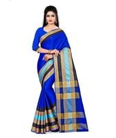 Nouveau Look riche tenue de soirée coton soie Saree avec chemisier pièce femmes indiennes portent Sari battre prix en gros Surat ethnique