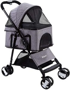 Kingtale <span class=keywords><strong>Pet</strong></span> 4 ruote <span class=keywords><strong>Pet</strong></span> Dog cane gatto passeggino trasportino altri trasportini e prodotti da viaggio - Product Image 1