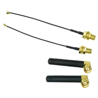 Antenne WiFi double bande 2,4 GHz/5,8 GHz 3 dBi avec connecteur RP-SMA, antenne en caoutchouc pour carte Mini PCI, caméra, adaptateur USB, routeur réseau