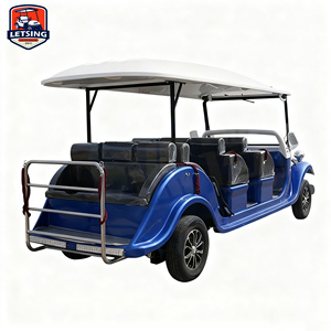 <span class=keywords><strong>Auto</strong></span> Elettrica da Pattuglia con Motore da 5KW, Batteria al Litio, 7-8 Posti, Blu e Bianca, Veicolo Turistico con Luci LED, Certificazione CE, 30-50Km/h - Product Image 6
