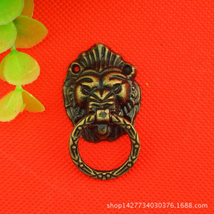 Tirador de Mueble con Cabeza de León 28x48mm, Anillo de Aleación de Zinc, Herraje para Cajón y Gabinete, Estilo Tradicional, Tirador de Puerta Duradero - Product Image 5