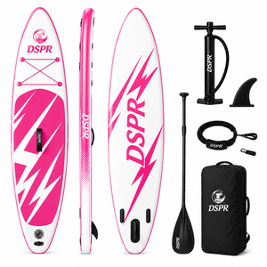 Planche de SUP gonflable tout-terrain en PVC durable de 10 pieds pour adultes, idéale pour les excursions sur eaux calmes, avec accessoires complets, OEM - Product Image 6