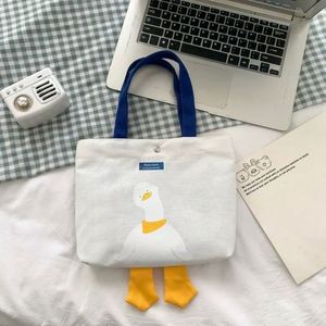 Custom <b>Printed</b> Cotton Daily Tote Bag for Women Striped Reusable Grocery Shopping with Pocket Beach Bag - Product Image 3