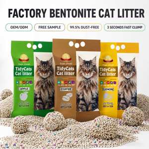 Litière pour chat avancée de type Bentonite, agglomérante solide, parfumée, échantillon disponible - Product Image 1
