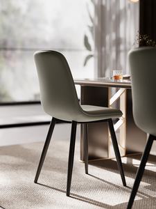 Chaise de table à manger <span class=keywords><strong>scandinave</strong></span> de luxe avec dossier décontracté maison café hôtel tabouret repas accessible meubles de remplacement - Product Image 4