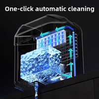 XUANLE Máquina de Hielo en Cubitos de 30 kg, 150 W, para Uso Doméstico y Comercial, Tienda de Té Helado, 1 Año de Garantía
