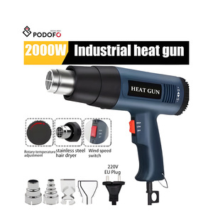 Pistolet thermique électrique Podofo 2000W à température réglable, souffleur d'air chaud pour bricolage, artisanat et réparation électronique - Prix de gros - Product Image 1